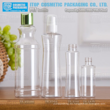 75ml 110ml 280ml 500ml botella buena calidad de diseño innovador y fábrica China del servicio del oem del animal doméstico botellas de plástico por mayor